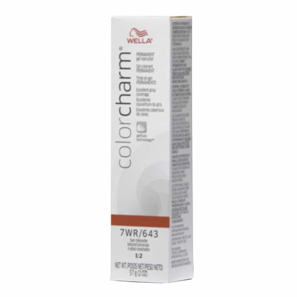 Light Gray Wella C.C. Gel Hair Color 7WR/643 Tan Blonde 2 oz 02933