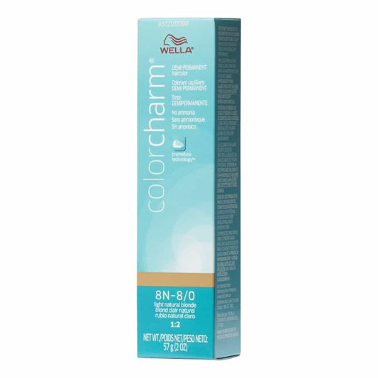 Light Blue Wella C.C. Hair Color 8N-8/0 Light Natural Blonde 2 oz 02936