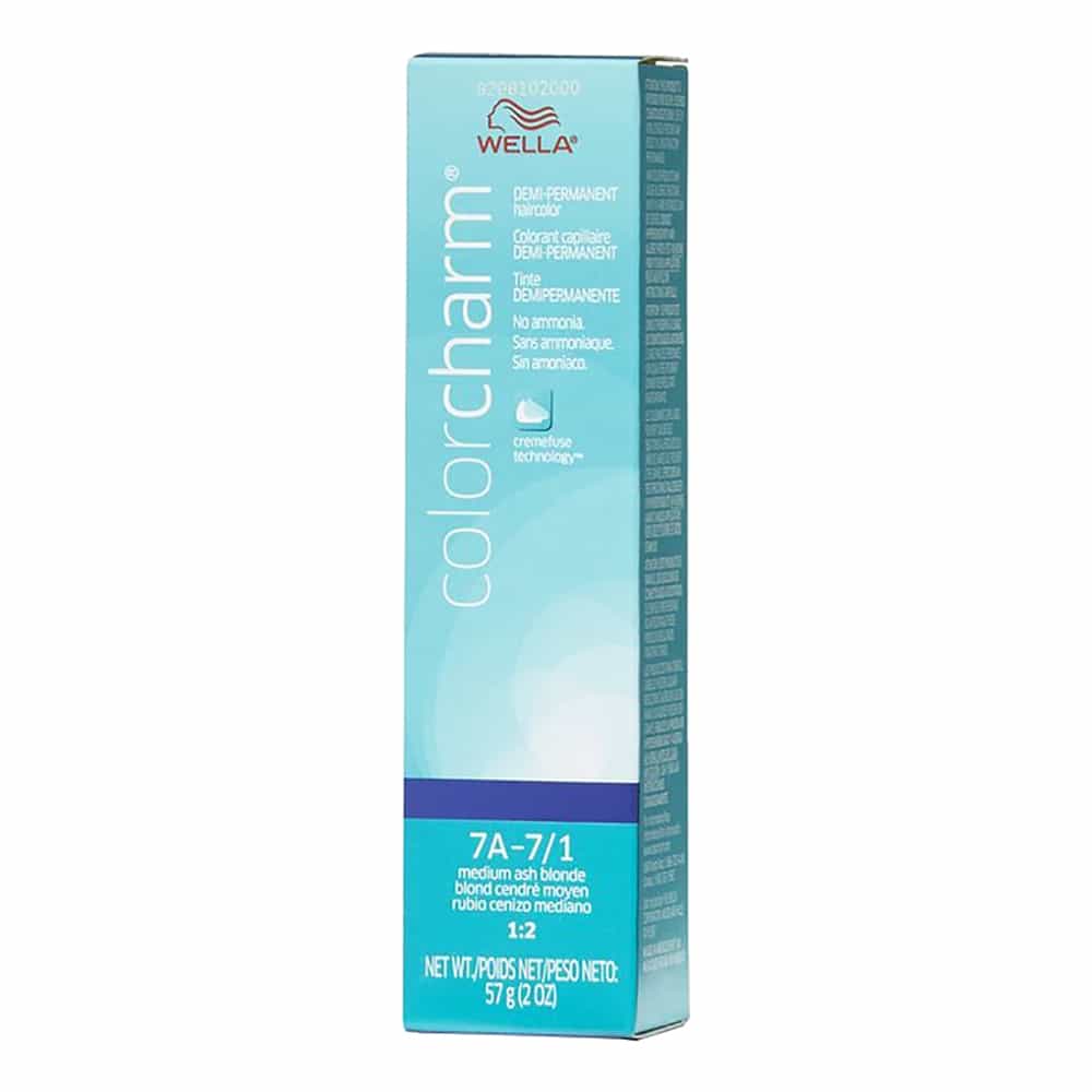 Sky Blue Wella C.C. Hair Color 7A-7/1 Medium Ash Blonde 2 oz 02947