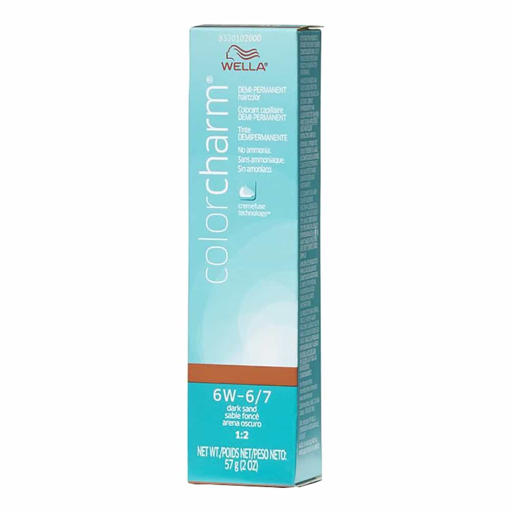 Light Blue Wella C.C. Hair Color 6W-6/7 Dark Sand 2 oz 02953