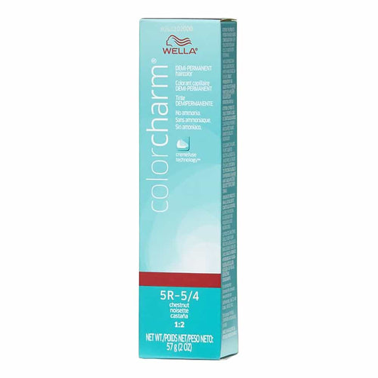 Light Blue Wella C.C. Hair Color 5R-5/4 Chestnut 2 oz 02955