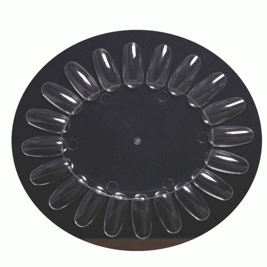Dark Slate Gray Berkeley Polish Color Display Oval 20Tips - Clear PD102CL