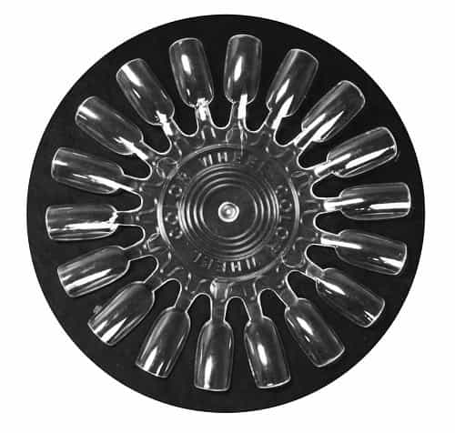 White Smoke Berkeley Polish Color Display Round 18Tips - Clear PD103CL