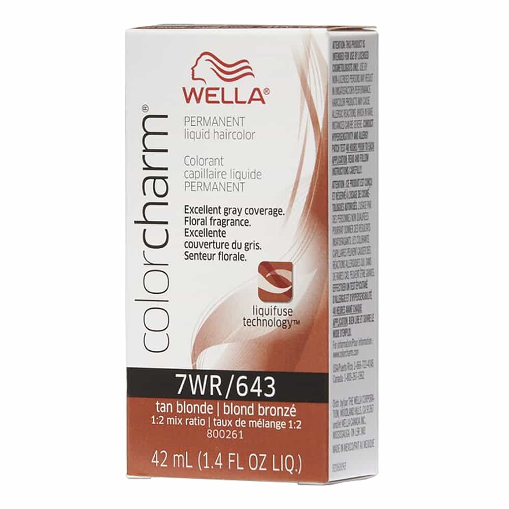 Lavender Wella C.C. Hair Color 7WR/643 Tan Blonde 1.4 oz 10617