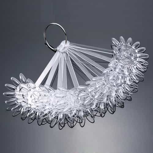 Dark Slate Gray 10 Flower Display Of 12 Tips , 10 in a Ring Clear PD111CL