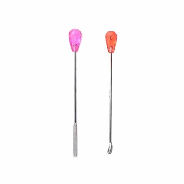 White Smoke 2Pcs Nail Spatula + Spoon For Nail Art