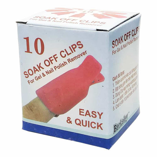 White Smoke Berkeley Soak-Off Clips Red 10pcs NW210-RE