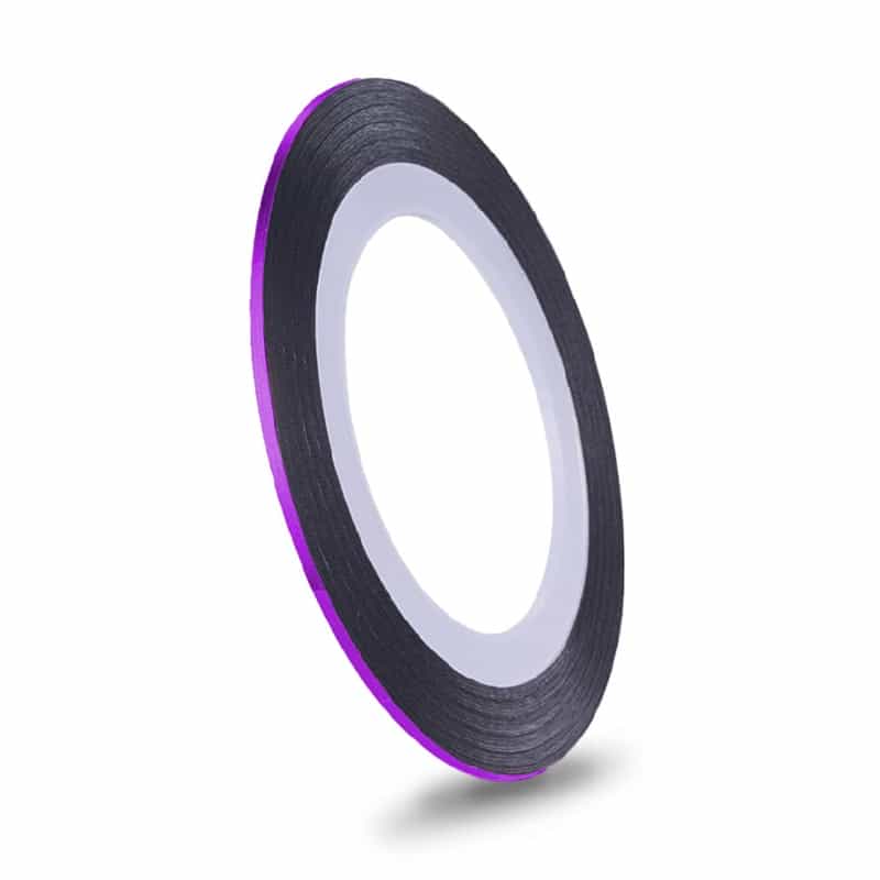 White Smoke Nail Art Striping Tape - 0.5mm - Laser Violet