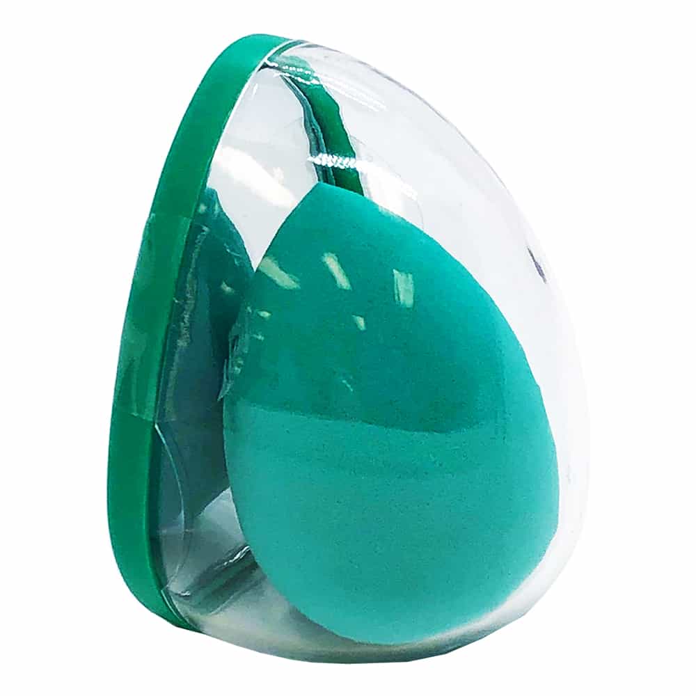 White Smoke Silkline Makeup Sponge & Mirror Green SPONGESPC 02778