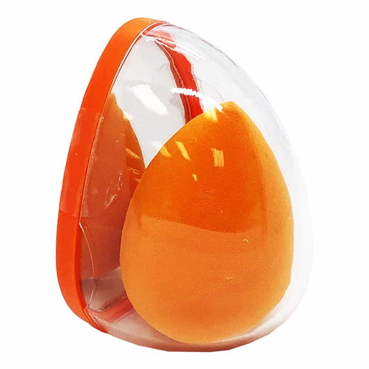 White Smoke Silkline Makeup Sponge & Mirror Orange SPONGESPC 02778