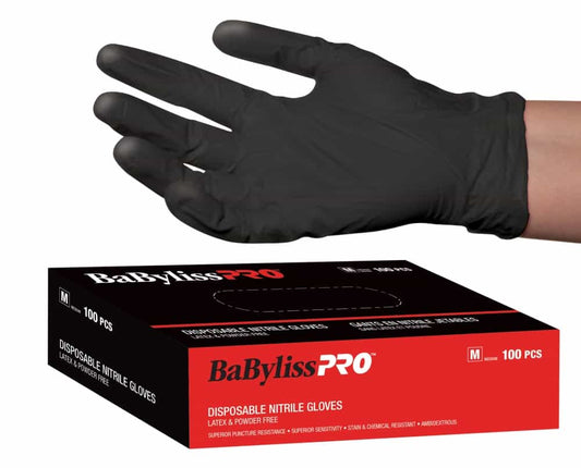 White Smoke BaBylissPRO Disp. Nitrile Gloves 100pcsBK/M BESNITMDUCC34399