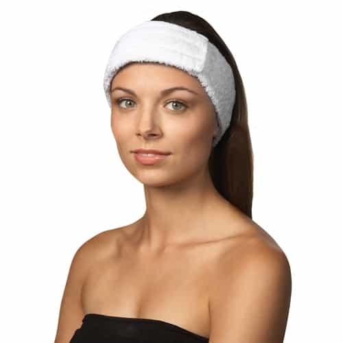 White Smoke Silkline Terry Cloth Headband White - SLHB100C / 02816