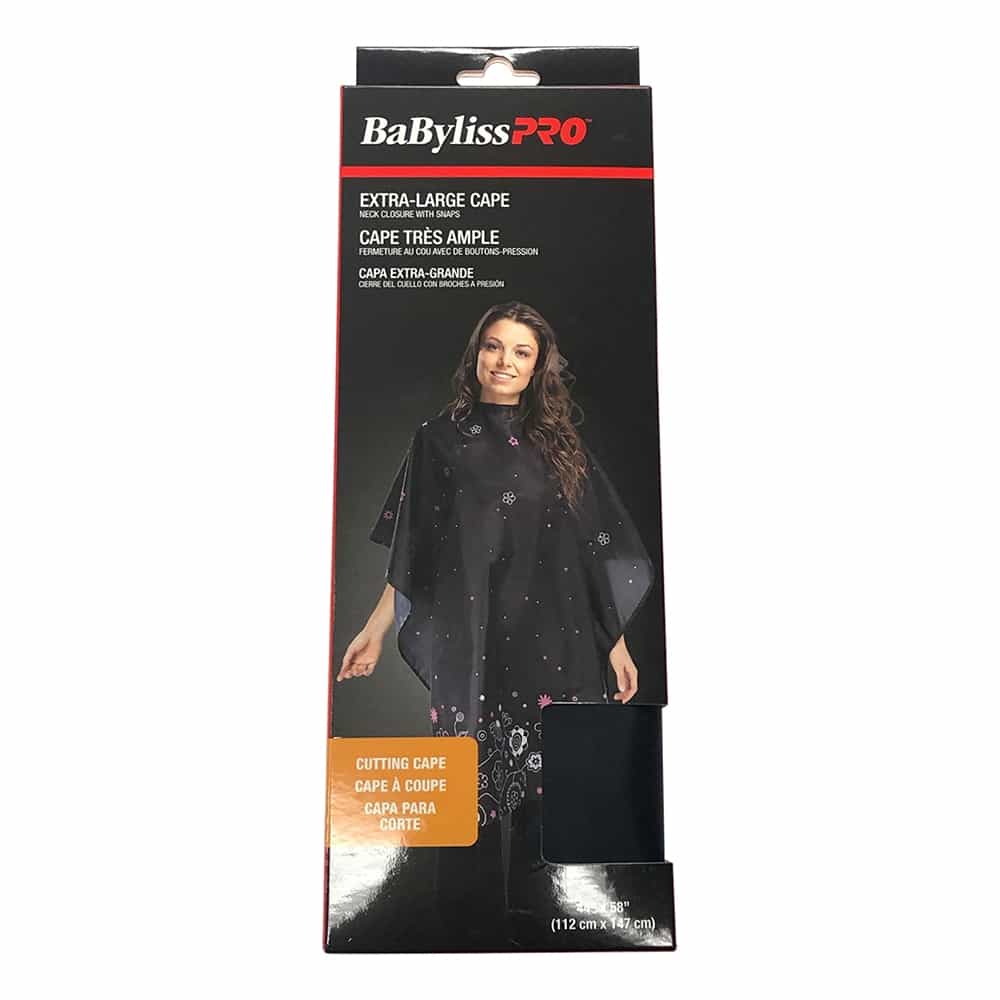 Dark Slate Gray BabylissPRO X-Large Cutting Cape 44" x 58" BES270BKUCC/38212