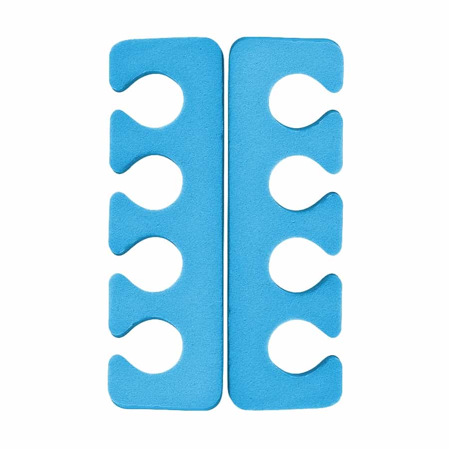 White Smoke Berkeley Toe Separator 9mm EVA Soft Foam 10pairs -TS401-Blue