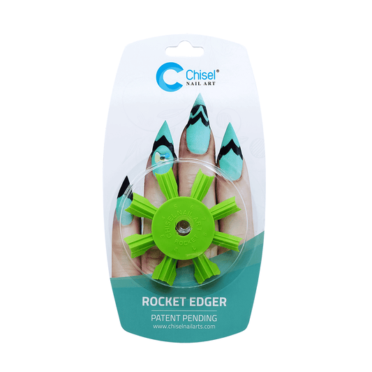 White Smoke Chisel Nail Art Patent Pending - Rocket Edger