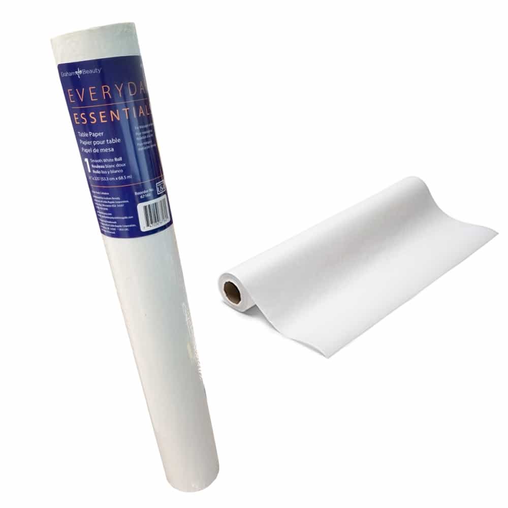 White Smoke Graham ExaminationTable Paper Smooth 21"x225' - 67160