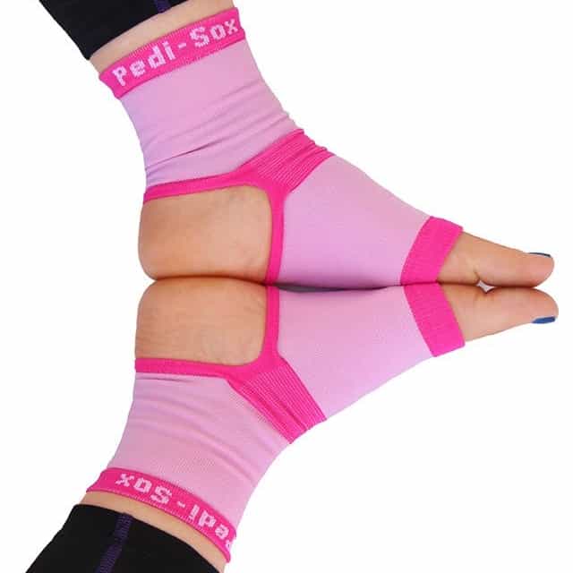 White Smoke Barefoot Pedi-Sox Happiness/Pink-Pink Trim PSB-803
