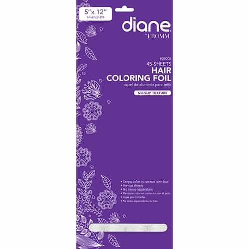Dark Slate Blue Diane By Fromm Hair Coloring Foil 45-pk 5"x12" Silver