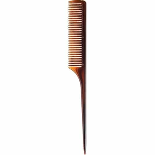 White Smoke Diane By Fromm 9" Tortoise Thick Rat Tail Comb