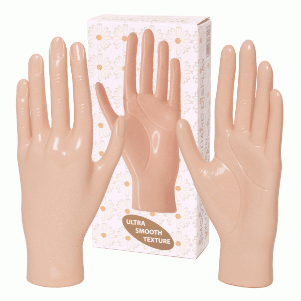 White Smoke Berkeley Smooth Solid Hand Display - Hight Quality DH111
