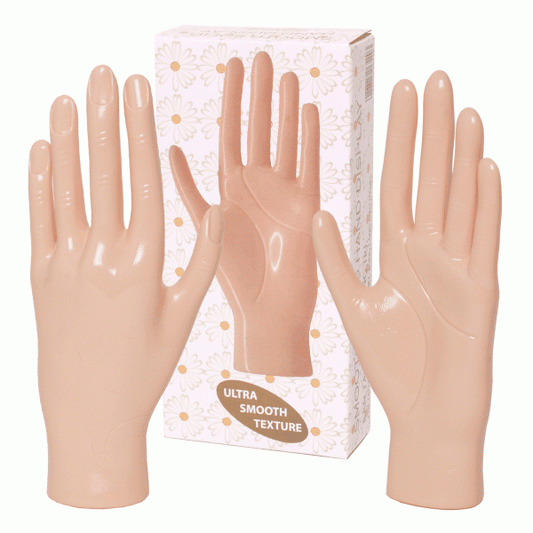 White Smoke Berkeley Smooth Solid Hand Display - Hight Quality DH111