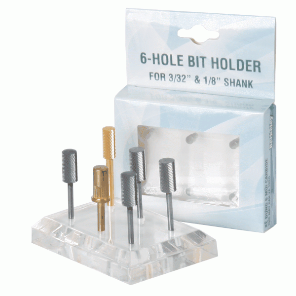 White Smoke Berkeley 6-Hole Bit Holder For 3/32" & 1/8" Shank BH101-06