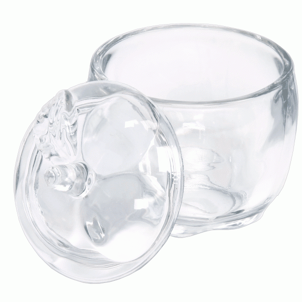 White Smoke Berkeley Heavy Duty Apple Jar & Cup With Glass Lid LC141