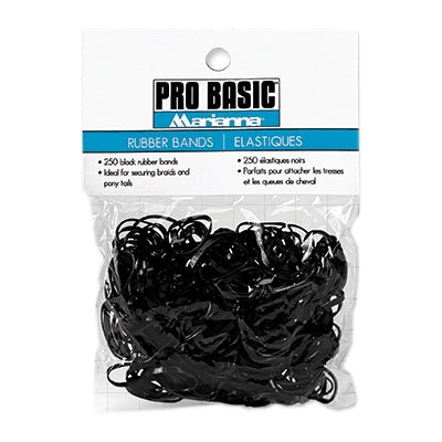 White Smoke Marianna  (10477) Rubber Bands  Black  250pk