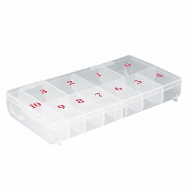 White Smoke Berkeley 11-Slot Large Soft Plastic Tip Box PC323SP