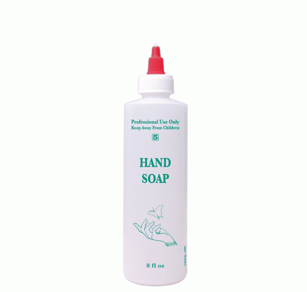 Lavender 8oz Labeled Bottle With Cap - Hand Soap - LB505