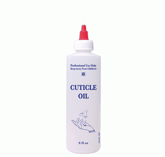 Lavender 8oz Labeled Bottle With Cap - Cuticle Oil - LB506