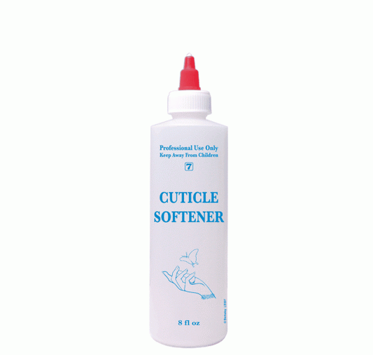 Lavender 8oz Labeled Bottle With Cap - Cuticle Softener - LB507