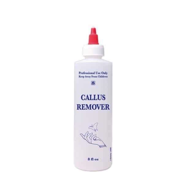 Light Gray 8oz Labeled Bottle With Cap - Callus Remover - LB508