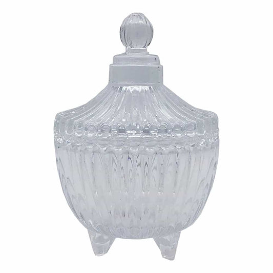White Smoke Berkeley Vintage-3 Glass Jar & Cup W/Glass Lid 65ml PJ142