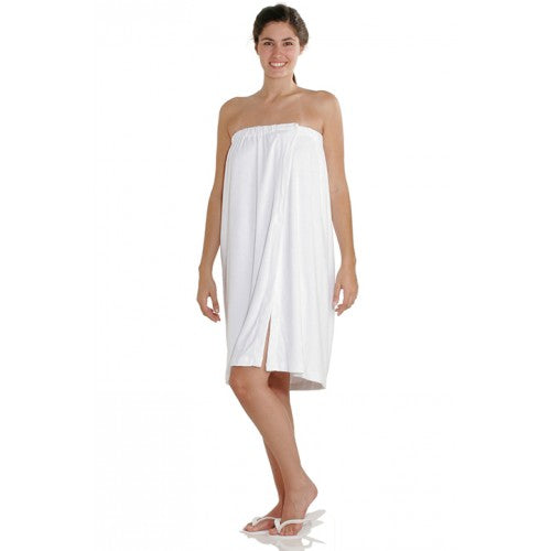 White Smoke Dannyco Terry Cloth Wrap Around White