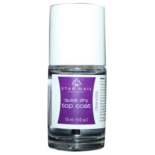 White Smoke Star Nail Quick Dry Top Coat 0.5oz