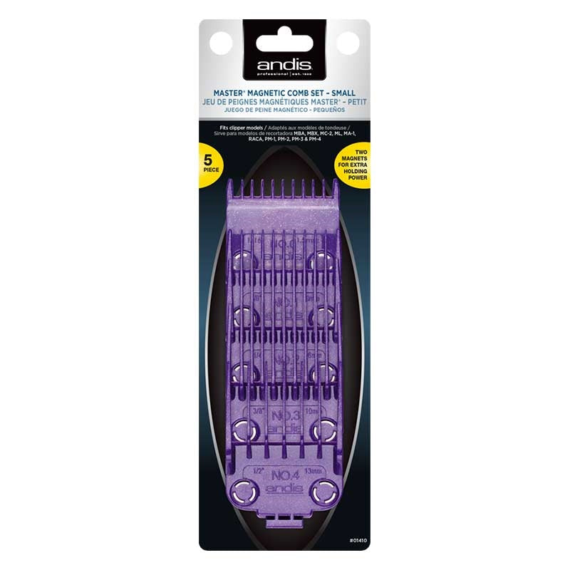 Slate Gray Andis  (01410) Dual Magnet Guide Comb 04 Set