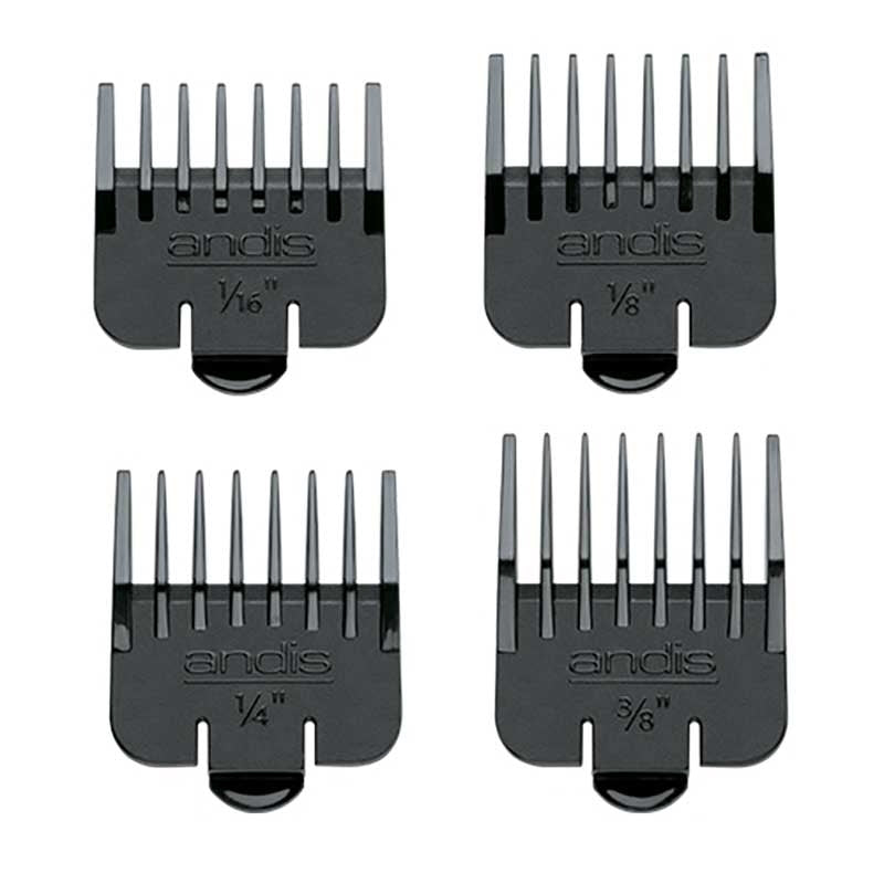 White Smoke Andis  (04640) Outliner 4 Pieces Guide Set