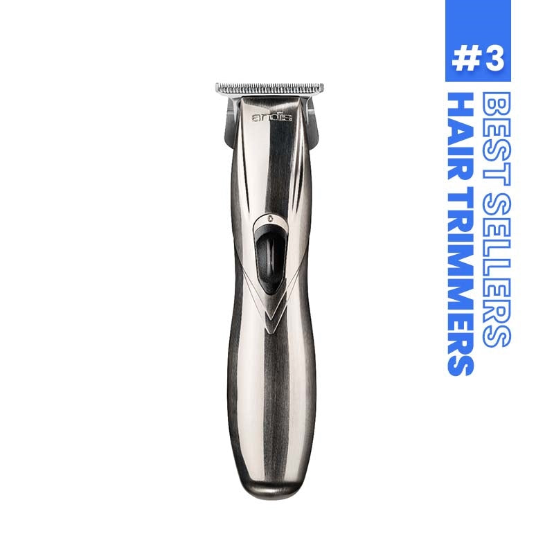 White Smoke Andis  (32400) Slimline Cordless Trimmer  Chrome w/stand