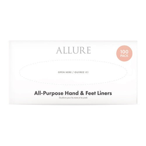 White Smoke Allure All Purpose Hand/Feet Plastic Liners 100pk