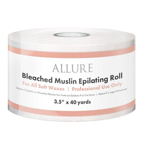 White Smoke Allure Bleached Muslin Epilating Roll 3.5" x 40yd