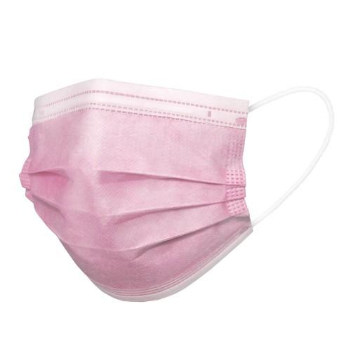 White Smoke Allure Disposable 3-Ply Face Masks Pink 50pk