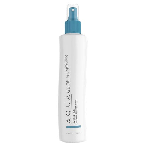Light Gray Aqua Tape-In Extensions Glide Remover Solution 8oz