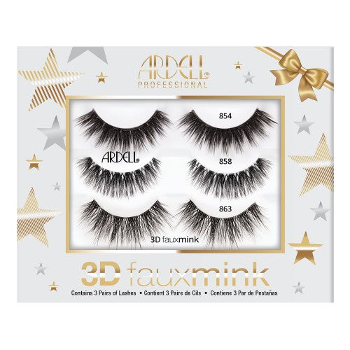 Lavender Ardell 3D Faux Mink Lashes 3pk