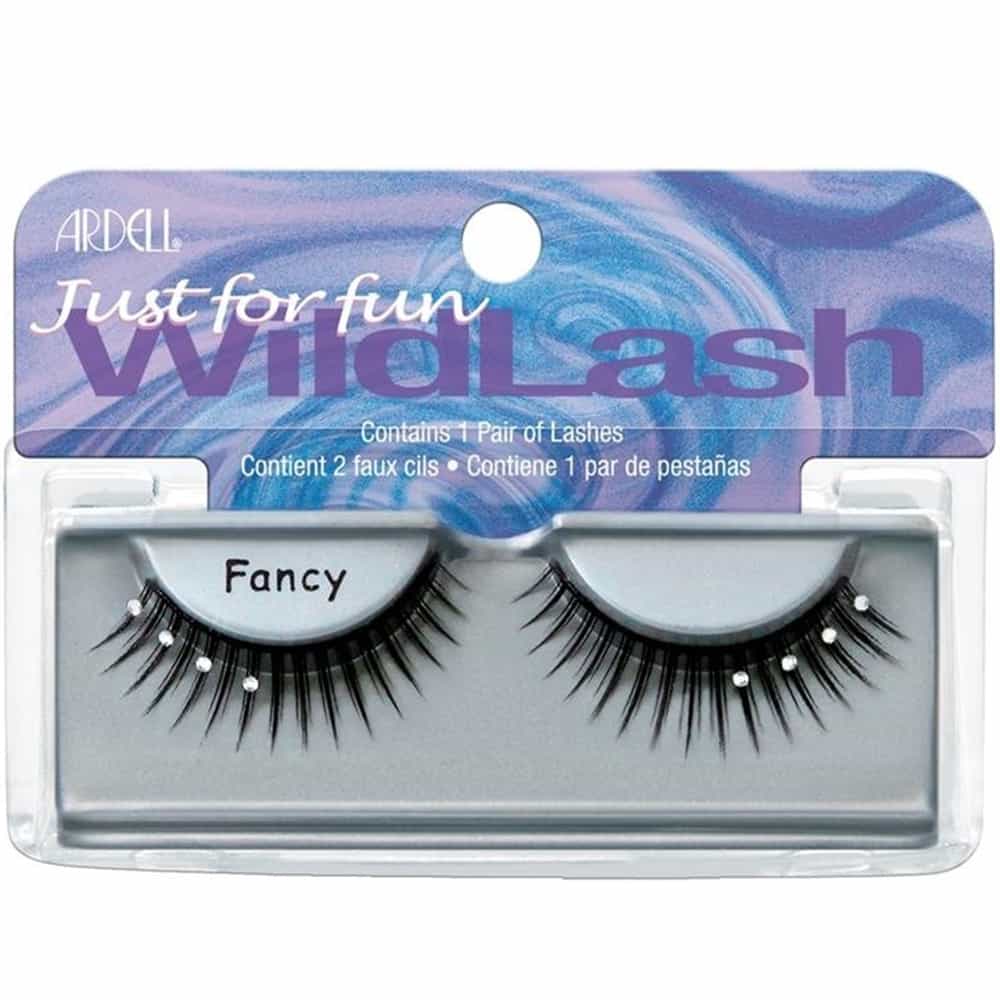 Dark Gray Ardell Runway Thick Lashes - Fancy W/Crystal Stones