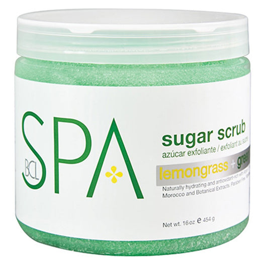Lavender BCL Spa Lemongrass & Green Tea Sugar Scrub