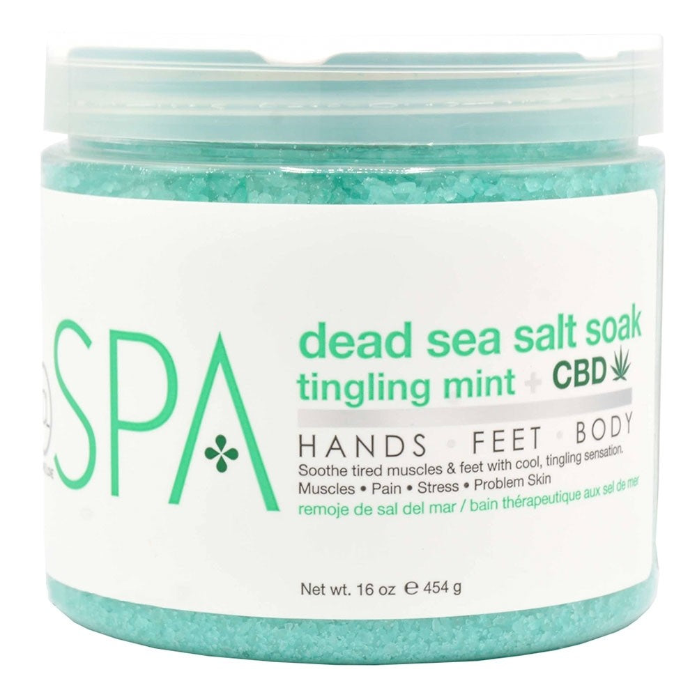 White Smoke BCL Spa Tingling Mint & CBD Salt Soak
