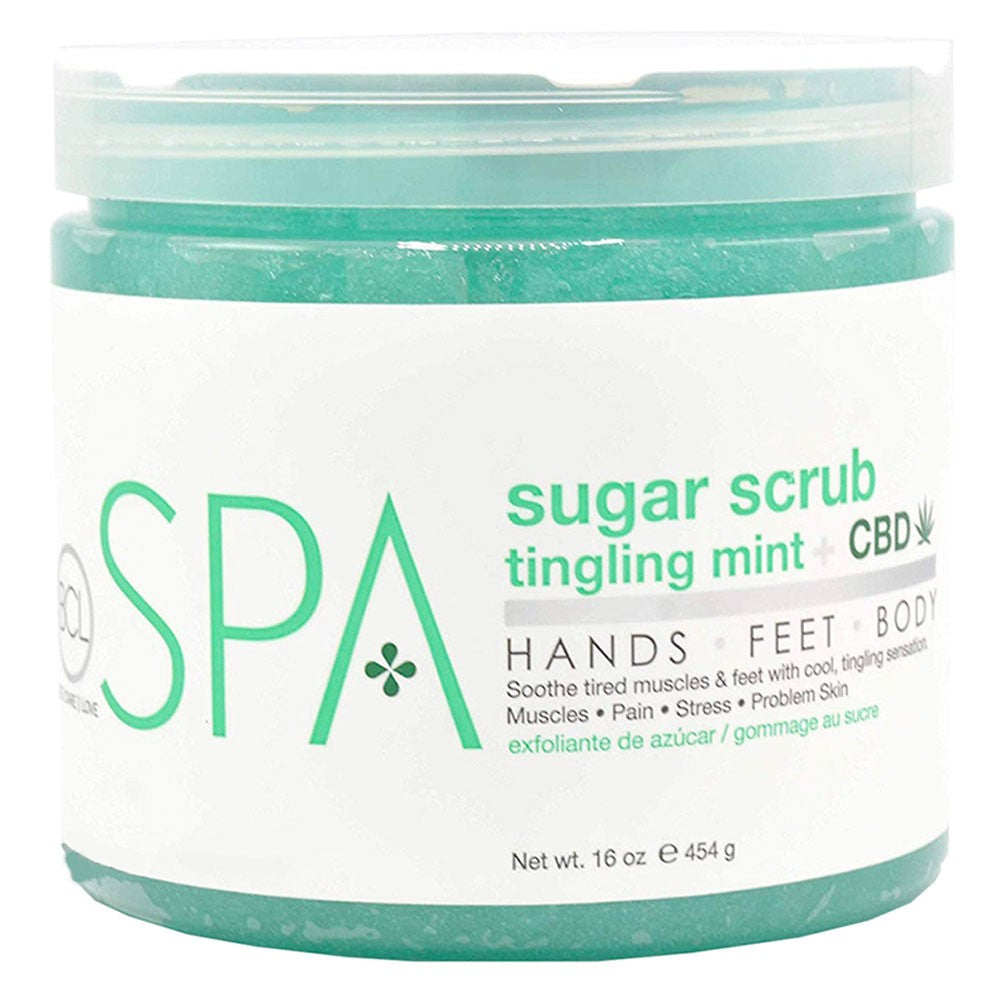 White Smoke BCL Spa Tingling Mint & CBD Sugar Scrub