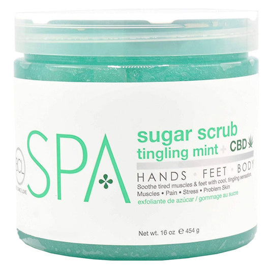 White Smoke BCL Spa Tingling Mint & CBD Sugar Scrub