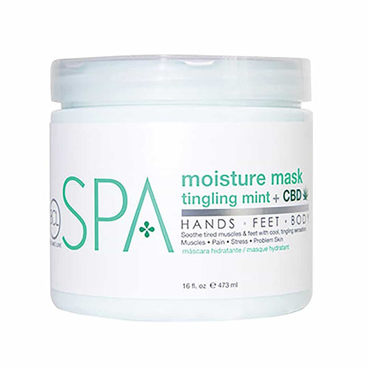 White Smoke BCL SPA Moisture Mask 16 oz - Tingling Mint + CBD 56110